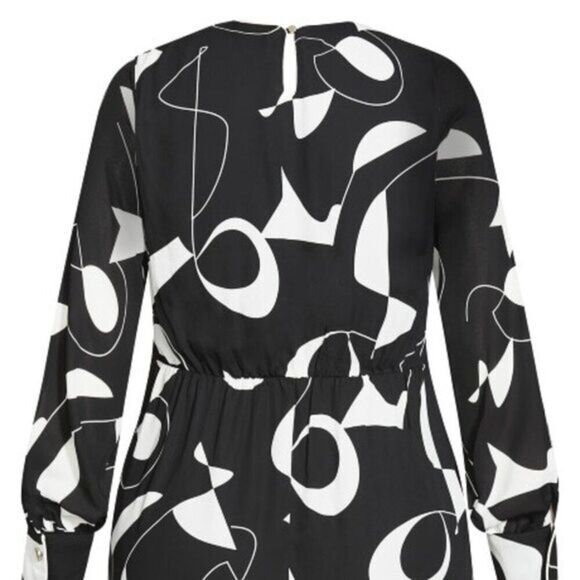 City Chic Women's Lightweight Chiffon Lined Mini Dress - Picture 5 of 7